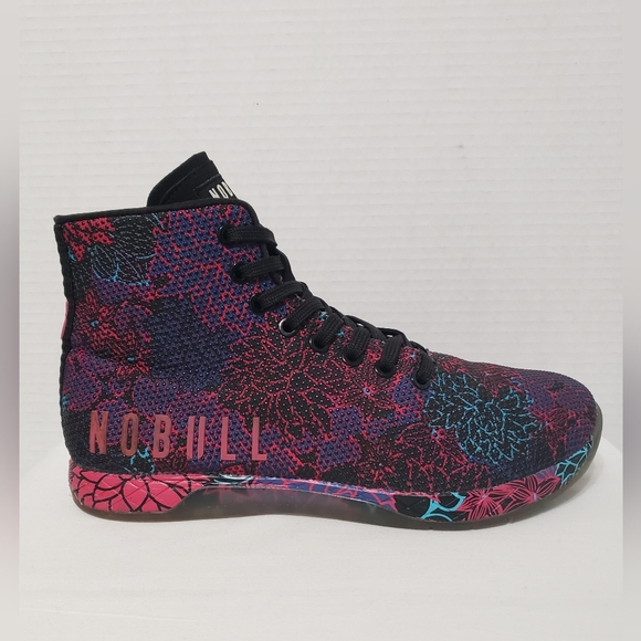 NoBull Succulent Floral High Top Trainer Sneaker Shoe (Unisex)W9 M7.5 - Picture 4 of 15